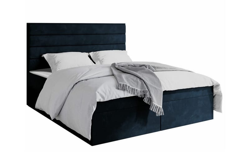 Sängram Bandon 160x200 cm - Mørkeblå - Sengeramme & sengestamme