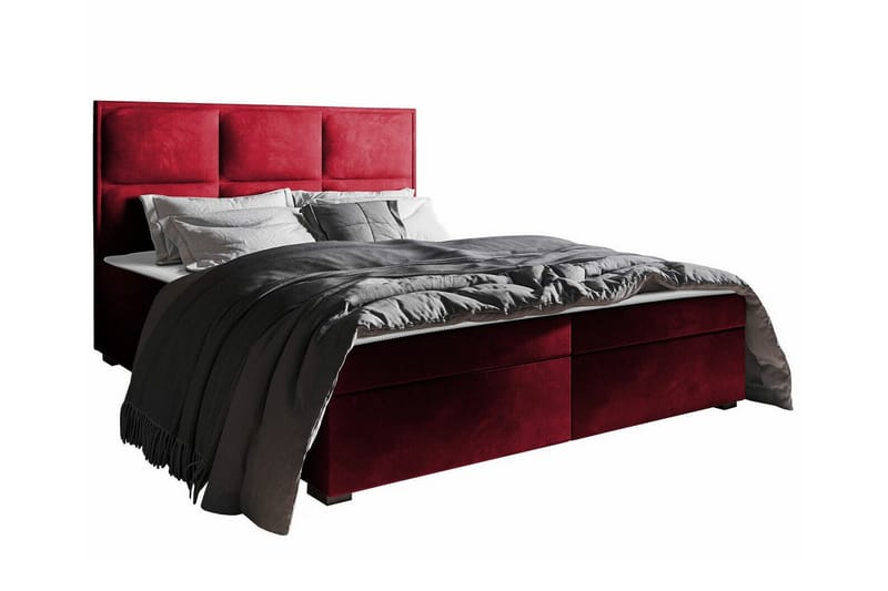 Sängram Bandon 160x200 cm - Rød - Sengeramme & sengestamme