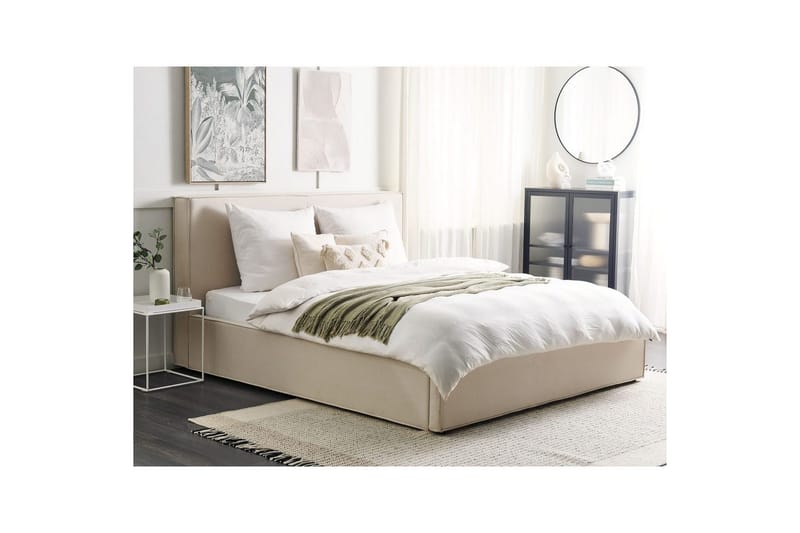 Sängram Beige 180x200 - Møbler - Senger - Senger med oppbevaring