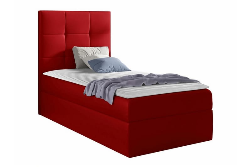 Sängram Boisdale 100x200 cm - Rød - Sengeramme & sengestamme