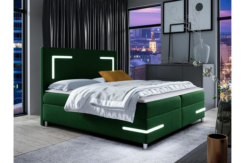 Sängram Boisdale 120x200 cm - Grøn - Sengeramme & sengestamme