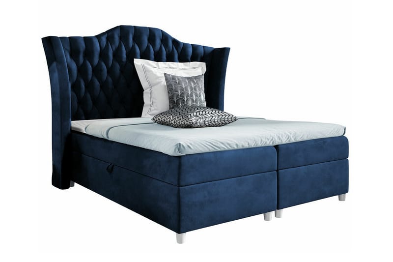 Sängram Boisdale 120x200 cm - Mørkeblå - Sengeramme & sengestamme