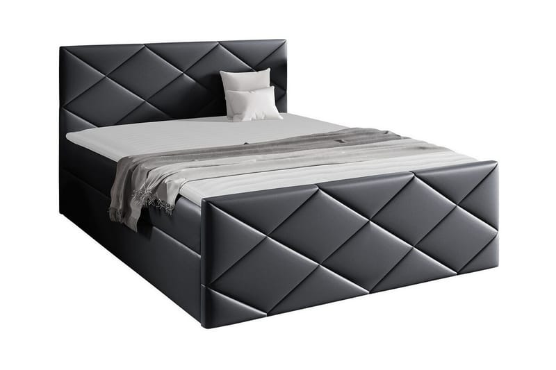 Sängram Boisdale 120x200 cm - Mørkegrå - Sengeramme & sengestamme
