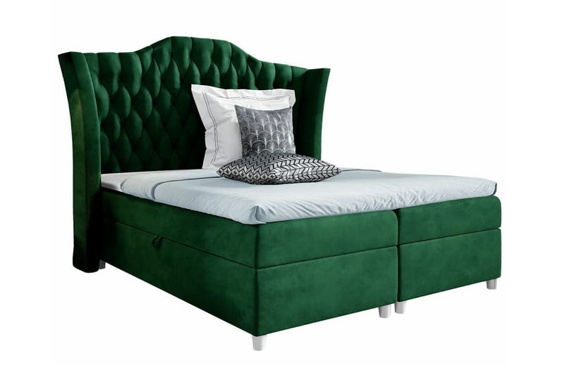 Sängram Boisdale 120x200 cm - Mørkegrønn - Sengeramme & sengestamme