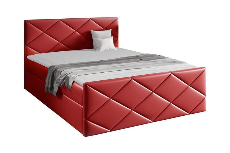Sängram Boisdale 120x200 cm - Rød - Sengeramme & sengestamme