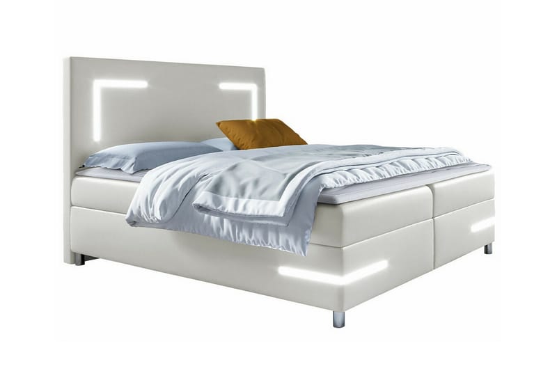 Sängram Boisdale 160x200 cm - Hvit - Sengeramme & sengestamme