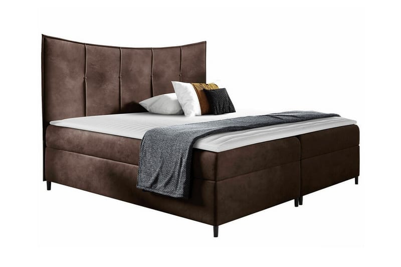 Sängram Boisdale 160x200 cm - Mørkebrun - Sengeramme & sengestamme