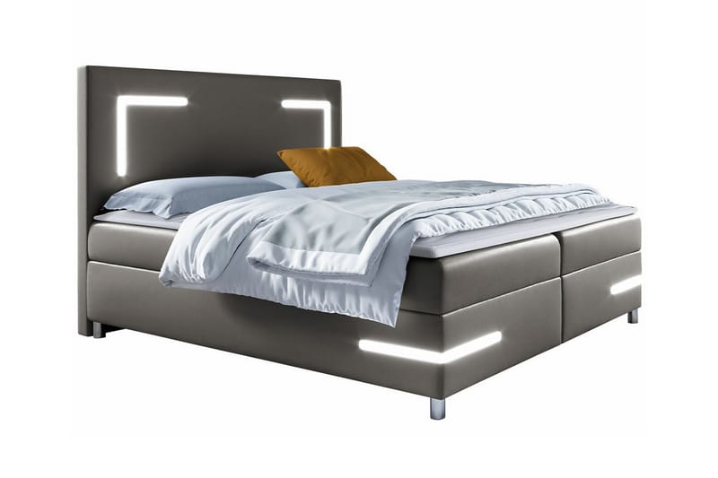Sängram Boisdale 160x200 cm - Mørkegrå - Sengeramme & sengestamme