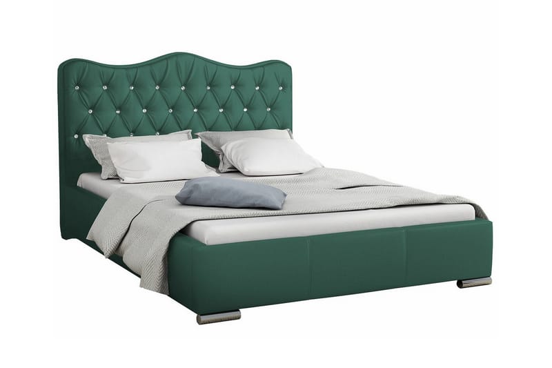 Sängram Boisdale 180x200 cm - Mørkegrønn - Sengeramme & sengestamme