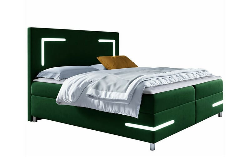 Sängram Boisdale 180x200 cm - Mørkegrønn - Sengeramme & sengestamme