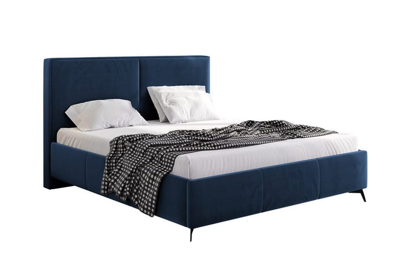 Sängram Derry 140x200 cm - Blå - Sengeramme & sengestamme