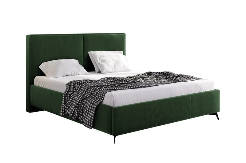 Sängram Derry 140x200 cm - Grøn - Sengeramme & sengestamme