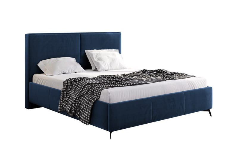 Sängram Derry 160x200 cm - Blå - Sengeramme & sengestamme