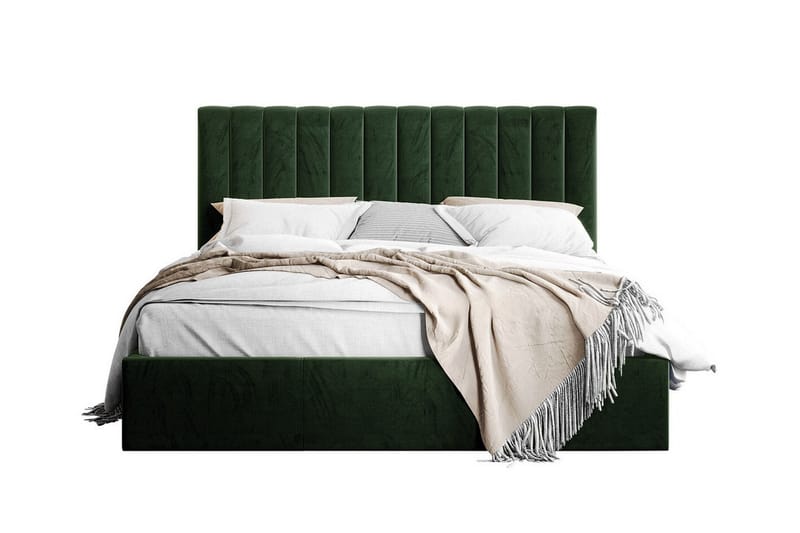 Sängram Derry 160x200 cm - Grøn - Sengeramme & sengestamme