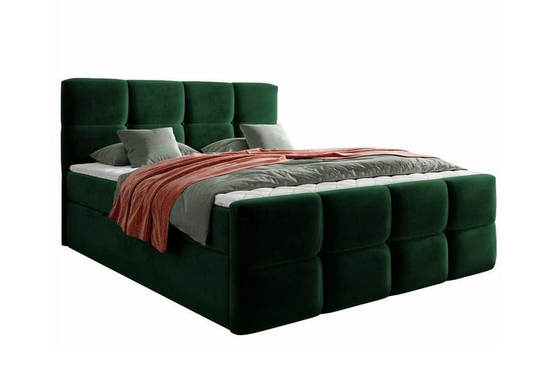 Sängram Derry 180x200 cm - Grøn - Sengeramme & sengestamme