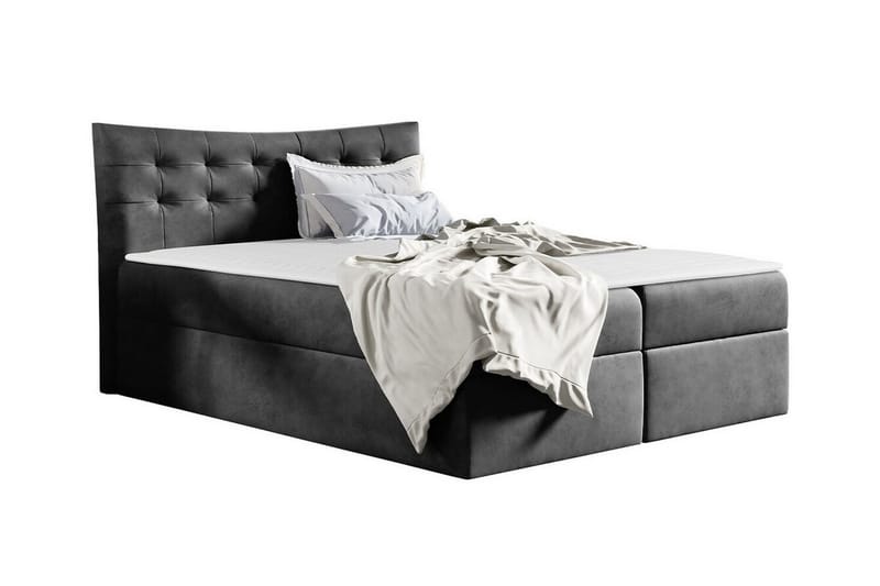 Sängram Hayton 160x200 cm - Mørkegrå - Sengeramme & sengestamme