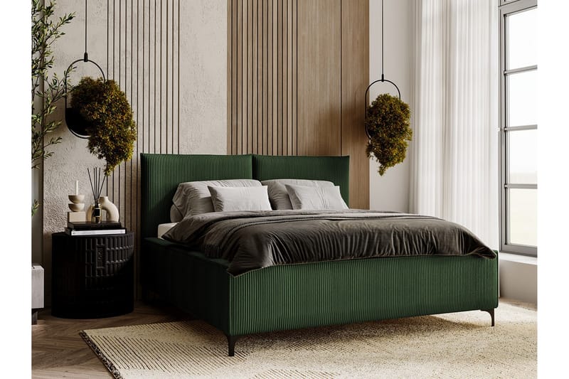 Sängram Knocklong 120x200 cm - Mørkegrønn - Sengeramme & sengestamme