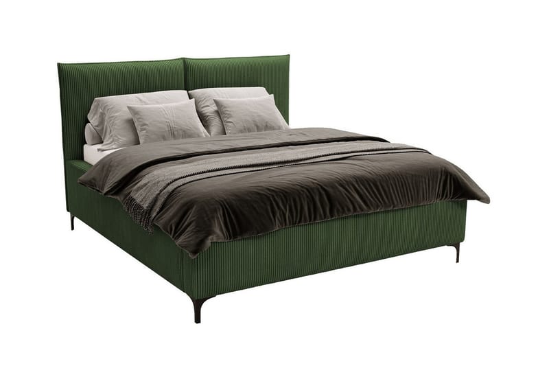 Sängram Knocklong 200x200 cm - Mørkegrønn - Sengeramme & sengestamme