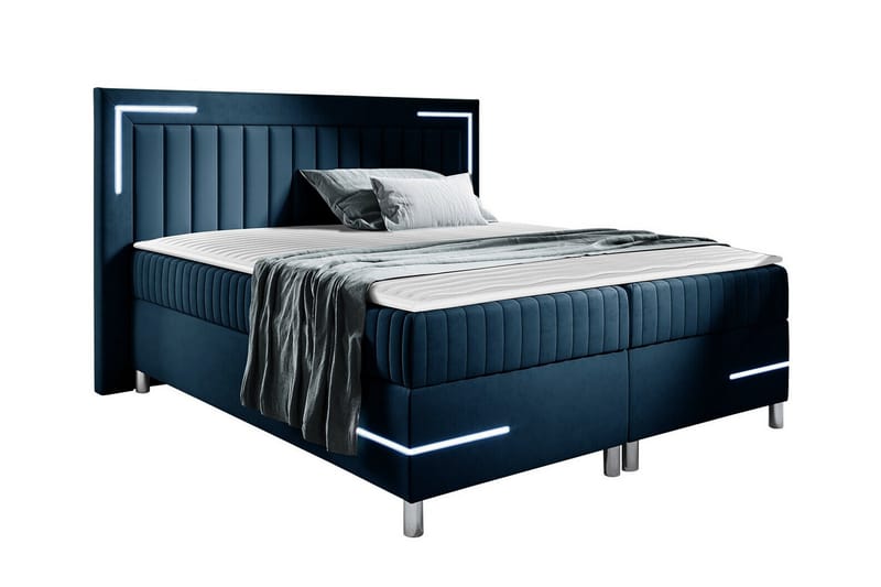 Sängram Lillsel 120x200 cm - Mørkeblå - Sengeramme & sengestamme