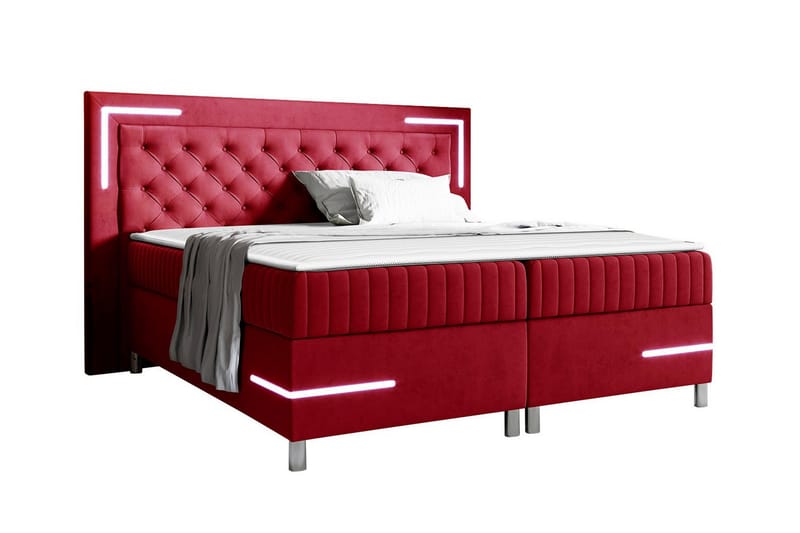 Sängram Lillsel 120x200 cm - Rød - Sengeramme & sengestamme