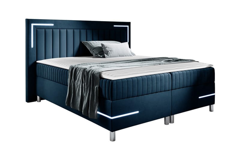 Sängram Lillsel 140x200 cm - Mørkeblå - Sengeramme & sengestamme