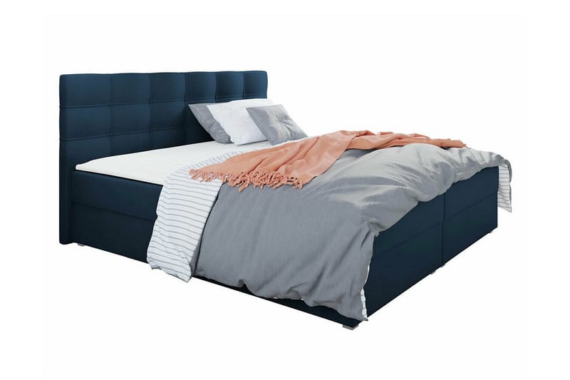 Sängram Midfeld 180x200 cm - Mørkeblå - Sengeramme & sengestamme