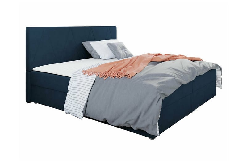 Sängram Midfeld 180x200 cm - Mørkeblå - Sengeramme & sengestamme
