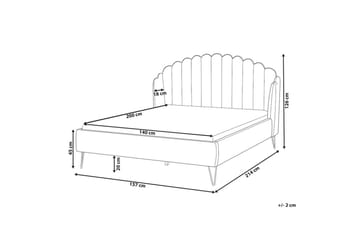 Sängram White||Black 160x200 - Møbler - Senger - Sengeramme & sengestamme