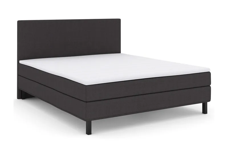 Select No 1 Komplett Sengepakke 180x200 - Mørkegrå/Svarta Ben - Møbler - Senger - Kontinentalsenger