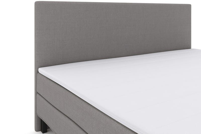 Select No 1 Komplett Sengepakke 210x210 - Lysegrå/Svarta Ben - Møbler - Senger - Kontinentalsenger