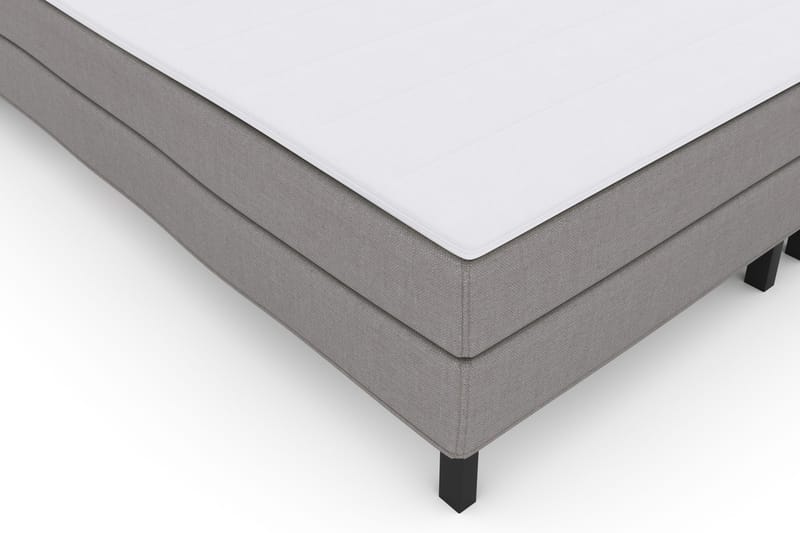 Select No 1 Komplett Sengepakke 210x210 - Lysegrå/Svarta Ben - Møbler - Senger - Kontinentalsenger