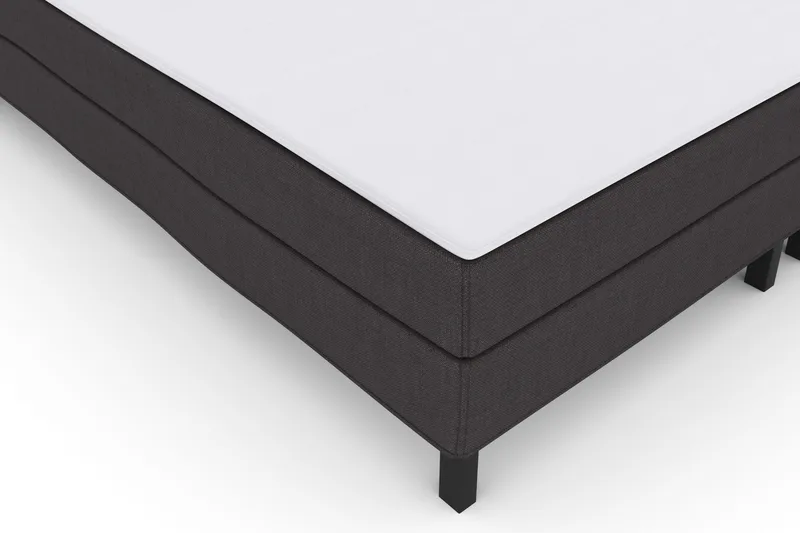 Select No 1 Komplett Sengepakke 210x210 - Mørkegrå/Svarta Ben - Møbler - Senger - Kontinentalsenger
