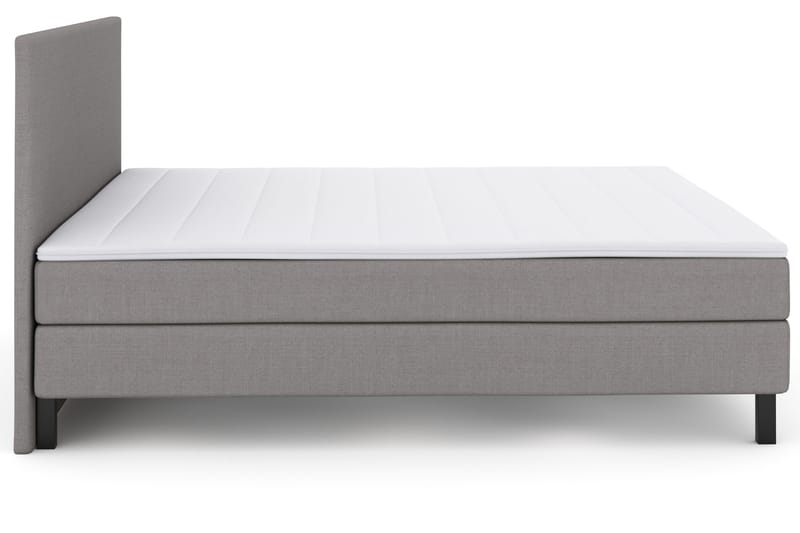 Select No 2 Komplett Sengepakke 180x200 - Lysegrå/Svarta Ben - Møbler - Senger - Kontinentalsenger