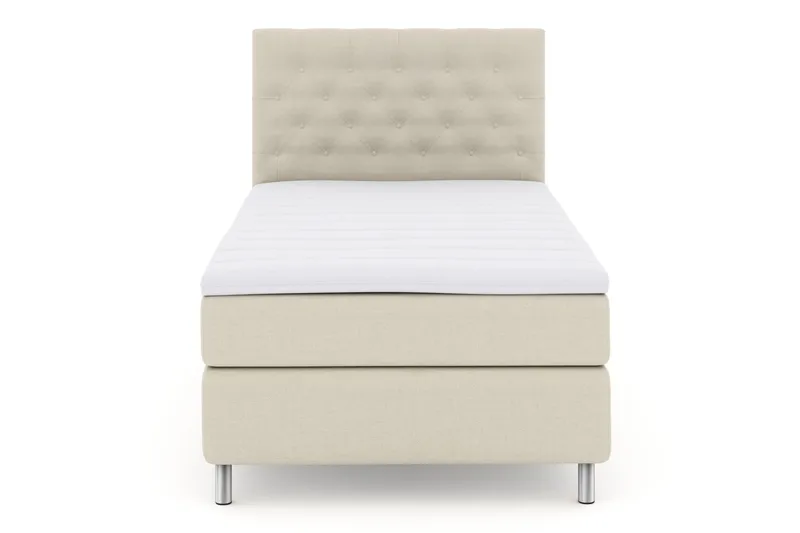 Select No 3 Komplett Sengepakke 120x200 Fast, Beige/Metallben