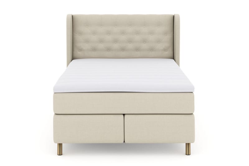 Select No 3 Komplett Sengepakke 140x200 Fast/Medium, Beige/Kobberben