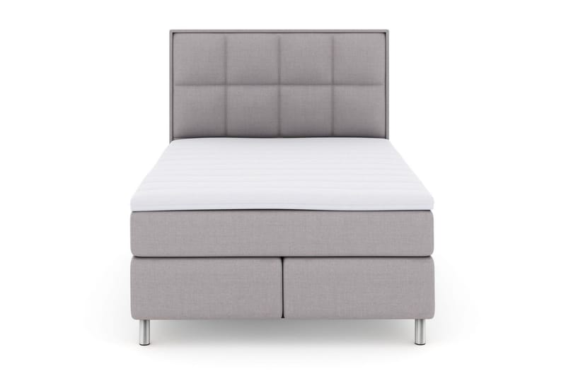Select No 3 Komplett Sengepakke 140x200 Fast/Medium, Lysegrå/Metallben