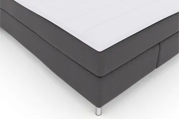 Select No 3 Komplett Sengepakke 140x200 Fast/Medium - Mørkegrå/Metallben - Møbler - Senger - Kontinentalsenger