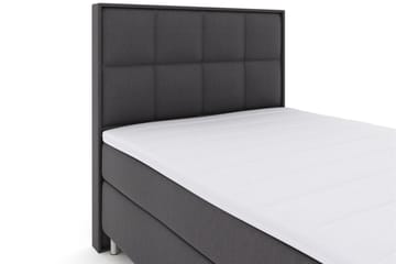 Select No 3 Komplett Sengepakke 140x200 Fast/Medium - Mørkegrå/Metallben - Møbler - Senger - Kontinentalsenger