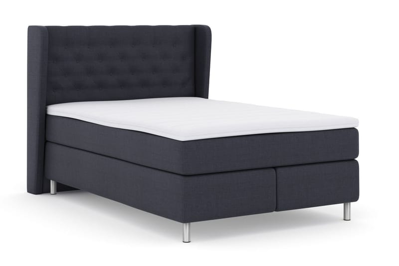 Select No 3 Komplett Sengepakke 140x200 Medium - Blå/Metallben - Møbler - Senger - Kontinentalsenger