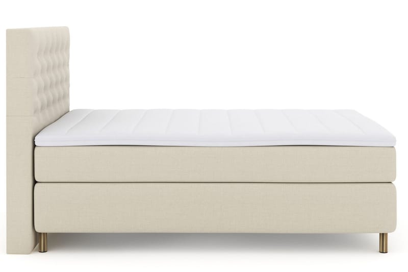 Select No 3 Komplett Sengepakke 160x200 Fast - Beige/Kobberben - Møbler - Senger - Kontinentalsenger