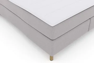 Select No 3 Komplett Sengepakke 180x200 Fast - Lysegrå/Kobberben - Møbler - Senger - Kontinentalsenger