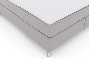 Select No 3 Komplett Sengepakke 180x200 Fast/Medium - Lysegrå/Metallben - Møbler - Senger - Kontinentalsenger