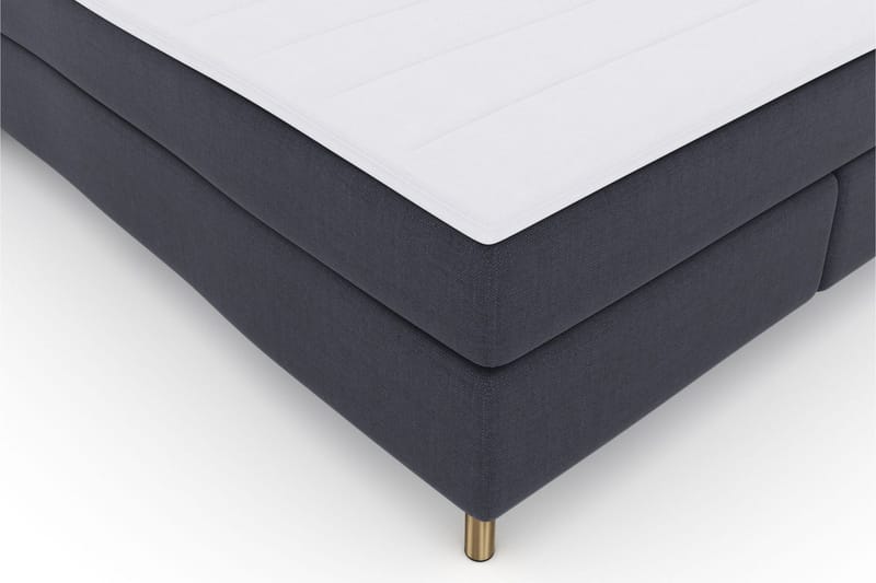 Select No 3 Komplett Sengepakke 210x210 Fast/Medium - Blå/Kobberben - Møbler - Senger - Kontinentalsenger
