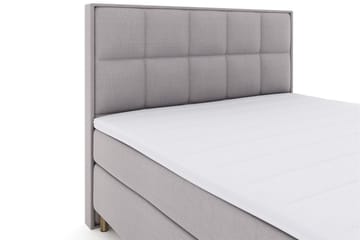 Select No 3 Komplett Sengepakke 210x210 Medium - Lysegrå/Kobberben - Møbler - Senger - Kontinentalsenger