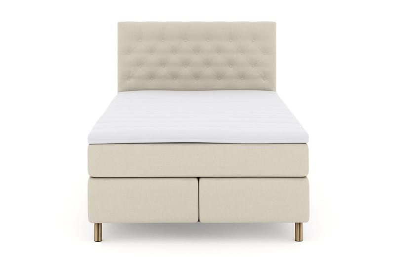 Select No 3 Kontinentalseng 140x200 Fast, Beige/Kobberben