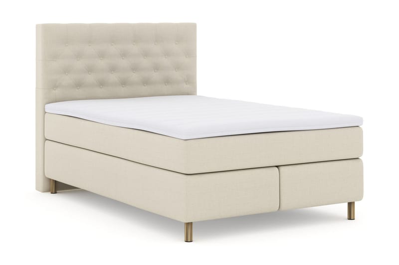 Select No 3 Kontinentalseng 160x200 Fast/Medium - Beige/Kobberben - Møbler - Senger - Kontinentalsenger