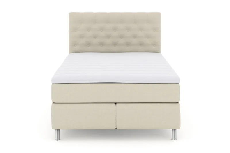 Select No 3 Kontinentalseng 160x200 Fast/Medium, Beige/Metallben