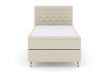 Select No 4 Komplett Sengepakke 120x200 Fast - Beige/Gullben - Møbler - Senger - Kontinentalsenger