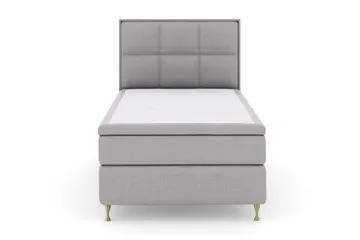 Rutete Sengegavl 120 cm - Lysegrå