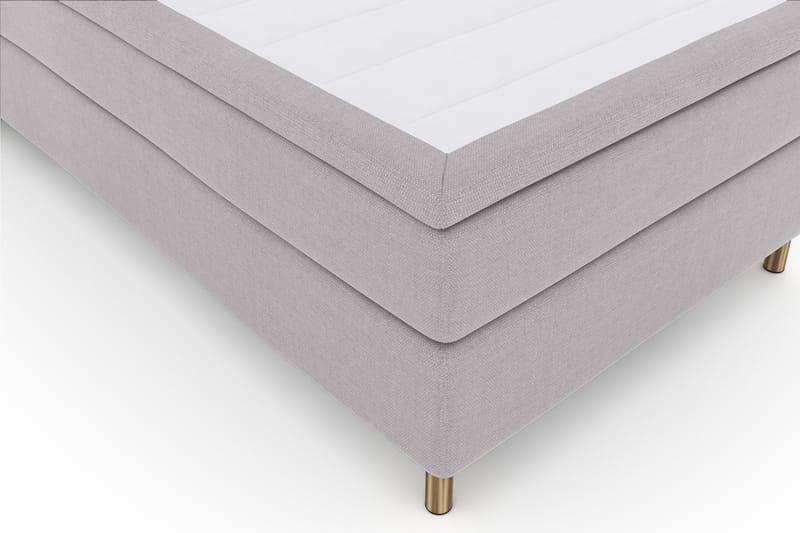Select No 4 Komplett Sengepakke 120x200 Fast - Lysegrå/Kobberben - Møbler - Senger - Kontinentalsenger